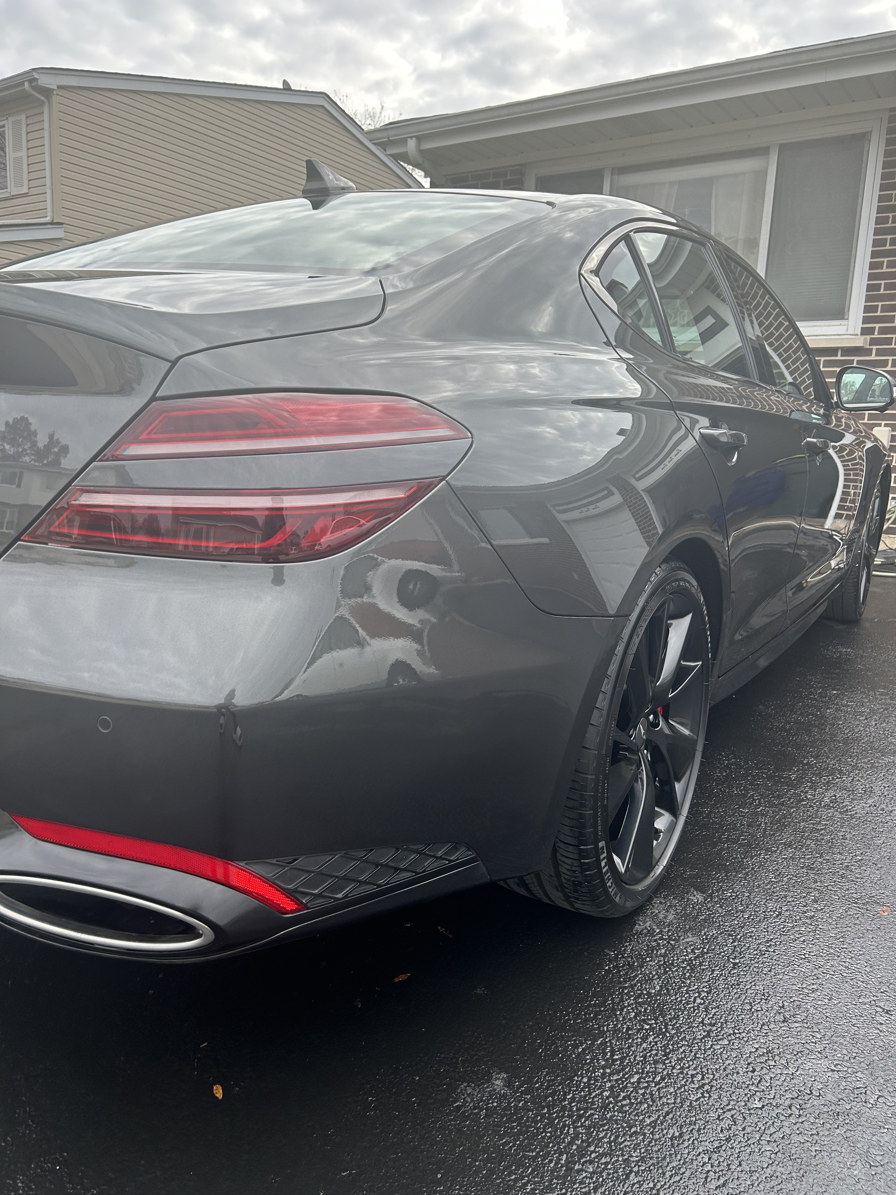 Premium foam wash in progress